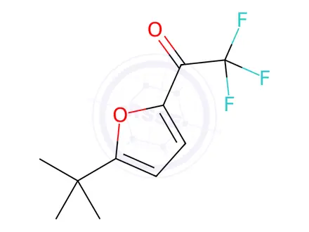 Chemical structure of Ethanone, 1-[5-(1,1-dimethylethyl)-2-furanyl]-2,2,2-trifluoro-(9CI)