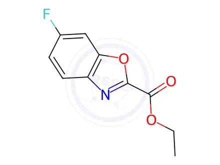 Chemical structure of ethyl 6-fluoro-1,3-benzoxazole-2-carboxylate