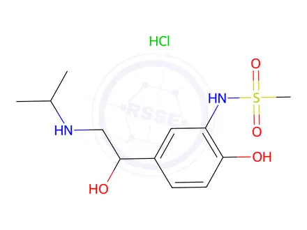 Chemical structure of (+-)-Soterenol hydrochloride