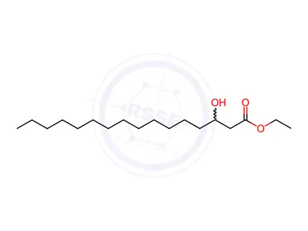 Chemical structure of 3-Hydroxyhexadecanoic acid ethyl ester