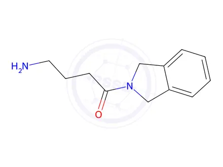 Chemical structure of 4-amino-1-(2,3-dihydro-1H-isoindol-2-yl)butan-1-one hydrochloride