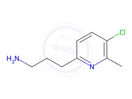 Chemical structure of 3-(5-Chloro-6-methylpyridin-2-yl)propan-1-amine