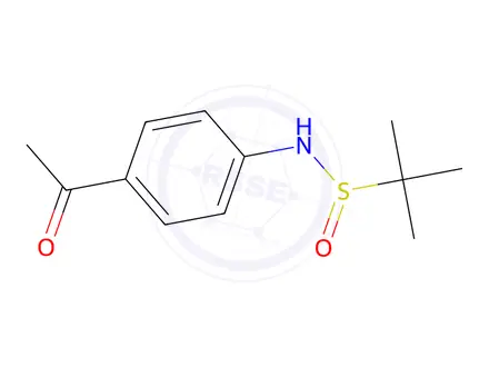Chemical structure of N-(4-Acetylphenyl)-2-methylpropane-2-sulfinamide