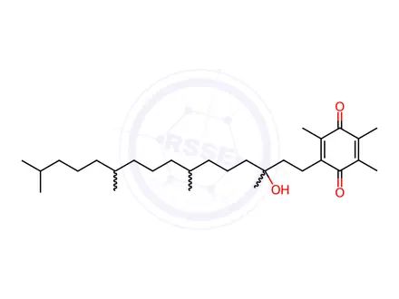 Chemical structure of rac-D-alpha-Tocopherylquinone