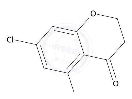 Chemical structure of 5,7-dichloro-3,4-dihydro-2H-1-benzopyran-4-one