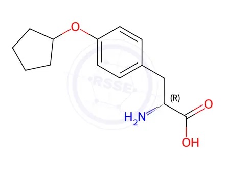 Chemical structure of O-Cyclopentyl-D-tyrosine