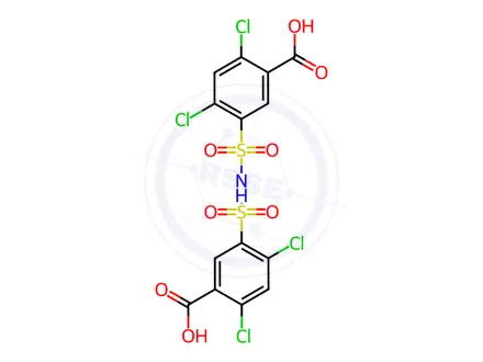 Chemical structure of Furosemide Dimer Impurity
