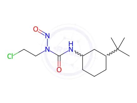 Chemical structure of 3-(3-tert-Butylcyclohexyl)-1-(2-chloroethyl)-1-nitrosourea