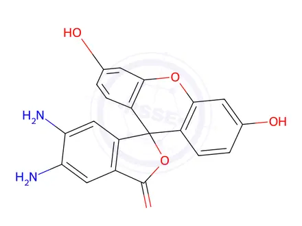 Chemical structure of 4,5-Diaminofluorescein