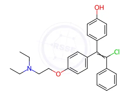 Chemical structure of 4-Hydroxy-clomiphene