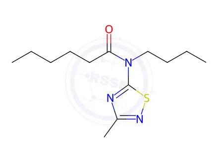 Chemical structure of N-Butyl-N-(3-methyl-1,2,4-thiadiazol-5-yl)hexanamide