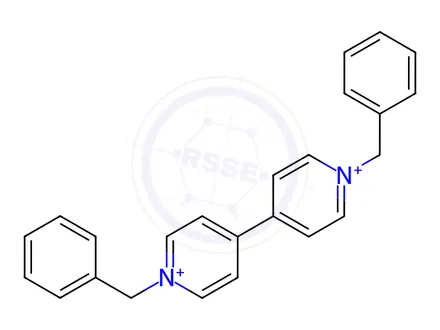 Chemical structure of N,N'-Dibenzyl-4,4'-dipyridiniumdibromide