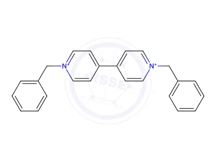 Chemical structure of N,N'-Dibenzyl-4,4'-dipyridiniumdibromide