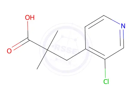 Chemical structure of 3-(3-Chloropyridin-4-yl)-2,2-dimethylpropanoic acid