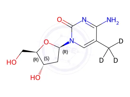 Chemical structure of 5-Methyl-2'-deoxy Cytidine-d3