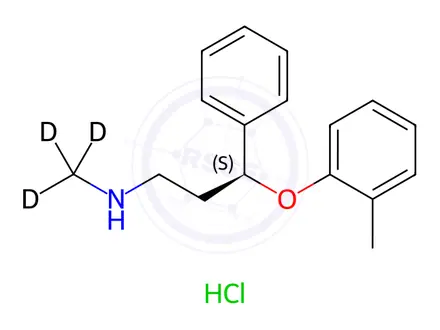 Chemical structure of Atomoxetine Hydrochloride Impurity 2-d3 (Atomoxetine Hydrochloride EP Impurity B Hydrochloride-d3 )