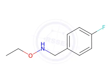 Chemical structure of O-ethyl-N-(4-fluorobenzyl)hydroxylamine