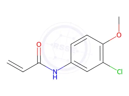 Chemical structure of N-(3-chloro-4-methoxyphenyl)acrylamide