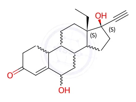 Chemical structure of 6-Hydroxy Levonorgestrel