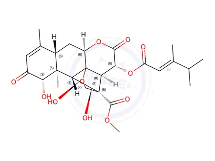 Chemical structure of bruceanol D