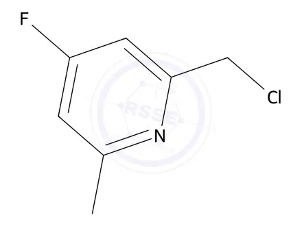 Chemical structure of 2-(chloromethyl)-4-fluoro-6-methylpyridine