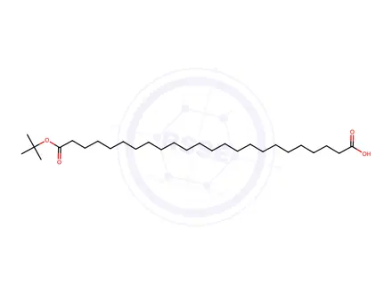 Chemical structure of Tetracosandioic acid mono-t-butyl ester