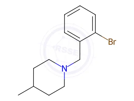 Chemical structure of 1-(2-Bromobenzyl)-4-methylpiperidine