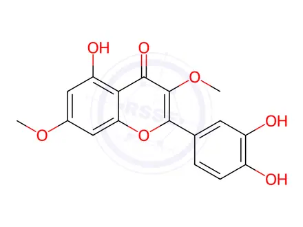 Chemical structure of 3,7-Di-O-methylquercetin