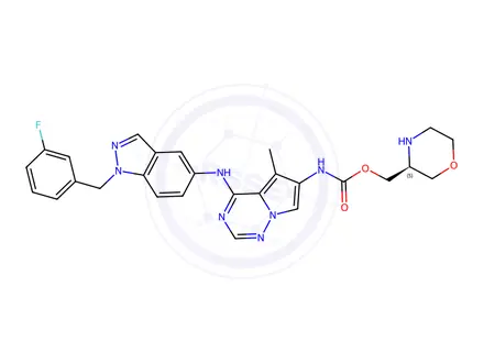 Chemical structure of BMS 599626
