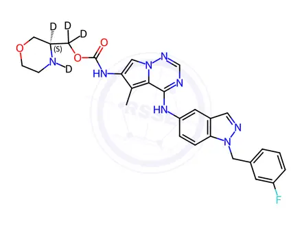 Chemical structure of BMS 599626-d4