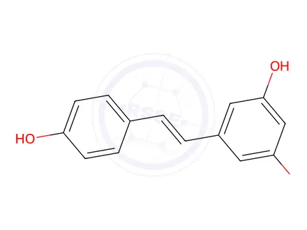 Chemical structure of 3,5,4'-Trihydroxystilbene