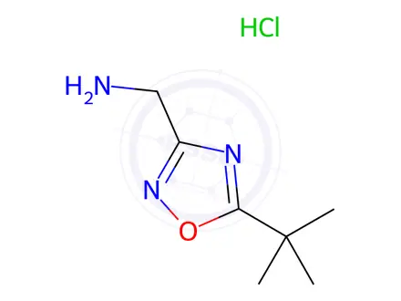 Chemical structure of (5-tert-Butyl-1,2,4-oxadiazol-3-yl)methanamine hydrochloride