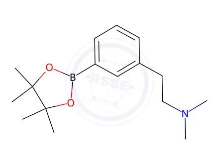 Chemical structure of N,N-Dimethyl-2-[3-(4,4,5,5-tetramethyl-1,3,2-dioxaborolan-2-yl)phenyl]ethanamine
