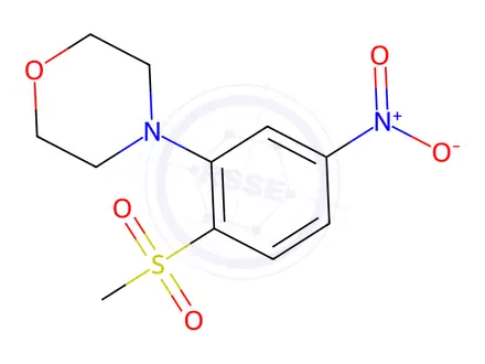 Chemical structure of 1-Methanesulfonyl-2-morpholino-4-nitrobenzene