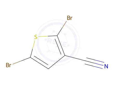 Chemical structure of 2,5-Dibromothiophene-3-carbonitrile