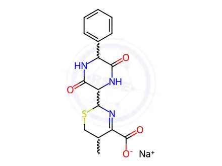 Chemical structure of Cephalexin Diketopiperazine Sodium Salt