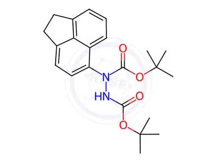 Chemical structure of N''-[(tert-butoxy)carbonyl]-N-(1,2-dihydroacenaphthylen-5-yl)(tert-butoxy)carbohydrazide
