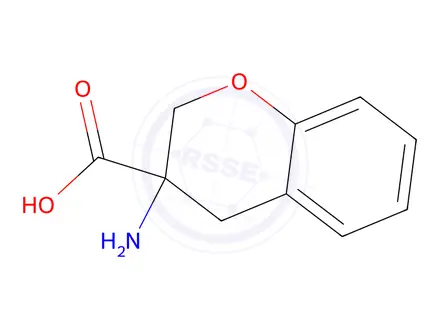 Chemical structure of 3-amino-3,4-dihydro-2H-1-benzopyran-3-carboxylic acid