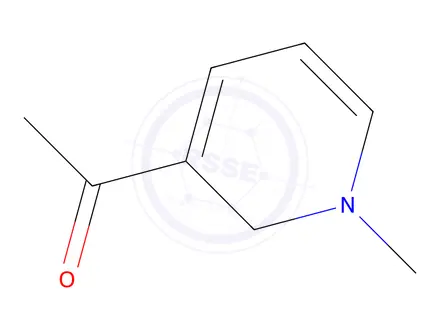 Chemical structure of Ethanone, 1-(1,2-dihydro-1-methyl-3-pyridinyl)-(9CI)