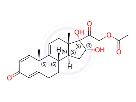 Chemical structure of Budesonide Impurity 165