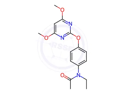Chemical structure of N-(4-((4,6-dimethoxypyrimidin-2-yl)oxy)phenyl)-N-ethylacetamide
