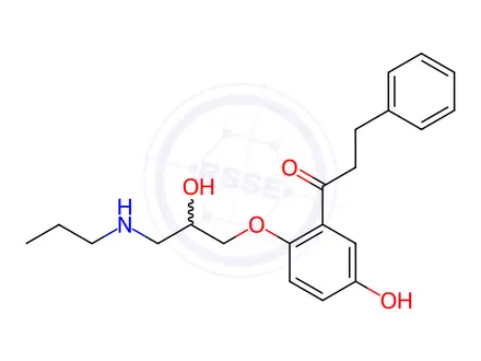 Chemical structure of 5-Hydroxy Propafenone