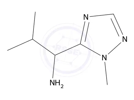 Chemical structure of 2-Methyl-1-(1-methyl-1H-1,2,4-triazol-5-yl)propan-1-amine