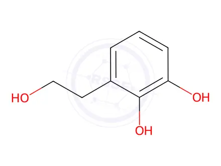 Chemical structure of 3-(2-hydroxyethyl)benzene-1,2-diol