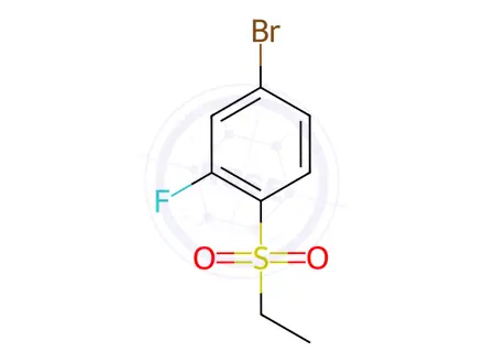 Chemical structure of Benzene, 4-bromo-1-(ethylsulfonyl)-2-fluoro-