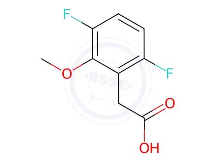 Chemical structure of 2-(3,6-Difluoro-2-methoxyphenyl)acetic acid