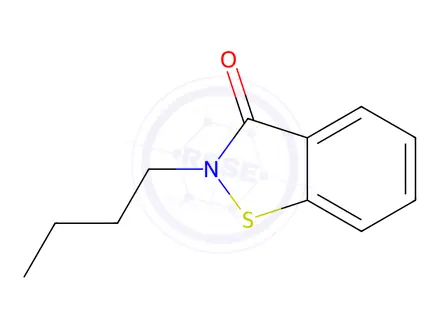 Chemical structure of 2-Butyl-1,2-Benzisothiazolin-3-One