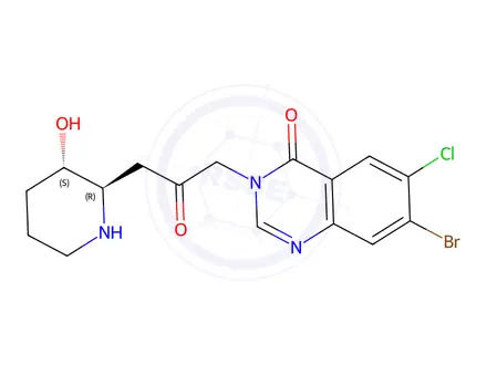 Chemical structure of Halofuginone