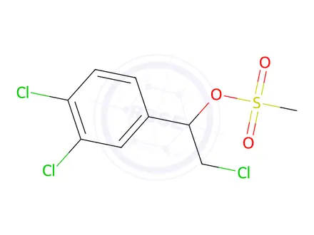 Chemical structure of 2-Chloro-1-(3,4-dichlorophenyl)ethyl methanesulfonate