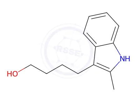 Chemical structure of 4-(2-methyl-indol-3-yl)-butan-1-ol